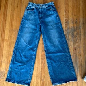 AG Adriano Goldschmied Deven high-rise wide leg jeans 29